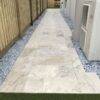 We R Paving Travertine Side Walkway